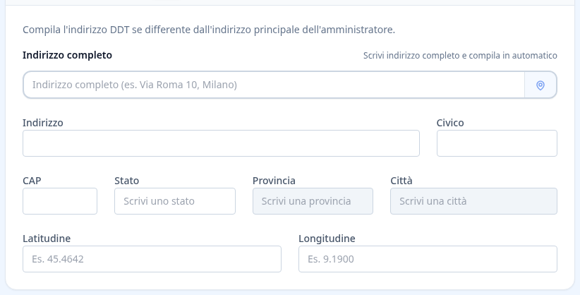 Tab destinazione amministratore