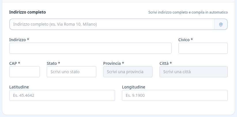 Tab indirizzo amministratore
