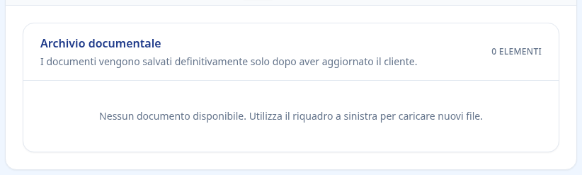 Tab archivio documentale