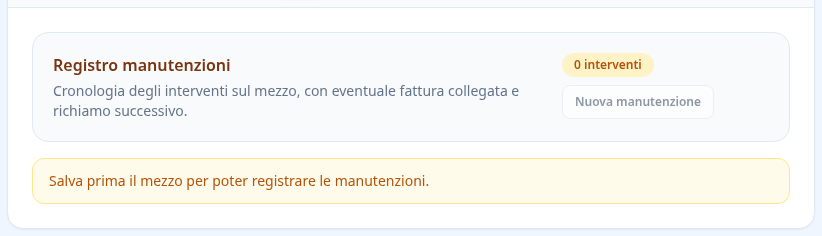 Tab manutenzioni mezzo