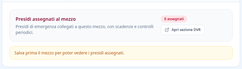 Tab presidi assegnati mezzo